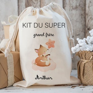 personalized pouch super big brother kit pregnancy announcement gift crocodile big brother gift bag announcement star fox
