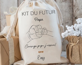 Personalized future dad kit pouch Gift for future dad baby shower