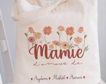 personalized granny tote bag/granny love terracotta bag/granny tote bag/granny bag/granny Christmas gift/grandmother's day/christmas