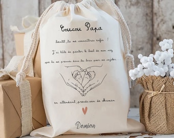 Personalized survival kit for the future dad Maternity Pouch Dad Box birth gift baby shower