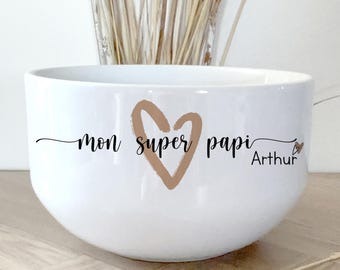 Personalized ceramic bowl for grandpa/personalized bowl for grandpa/personalized grandpa gift/Grandfather's Day bowl/Christmas gift for grandpa