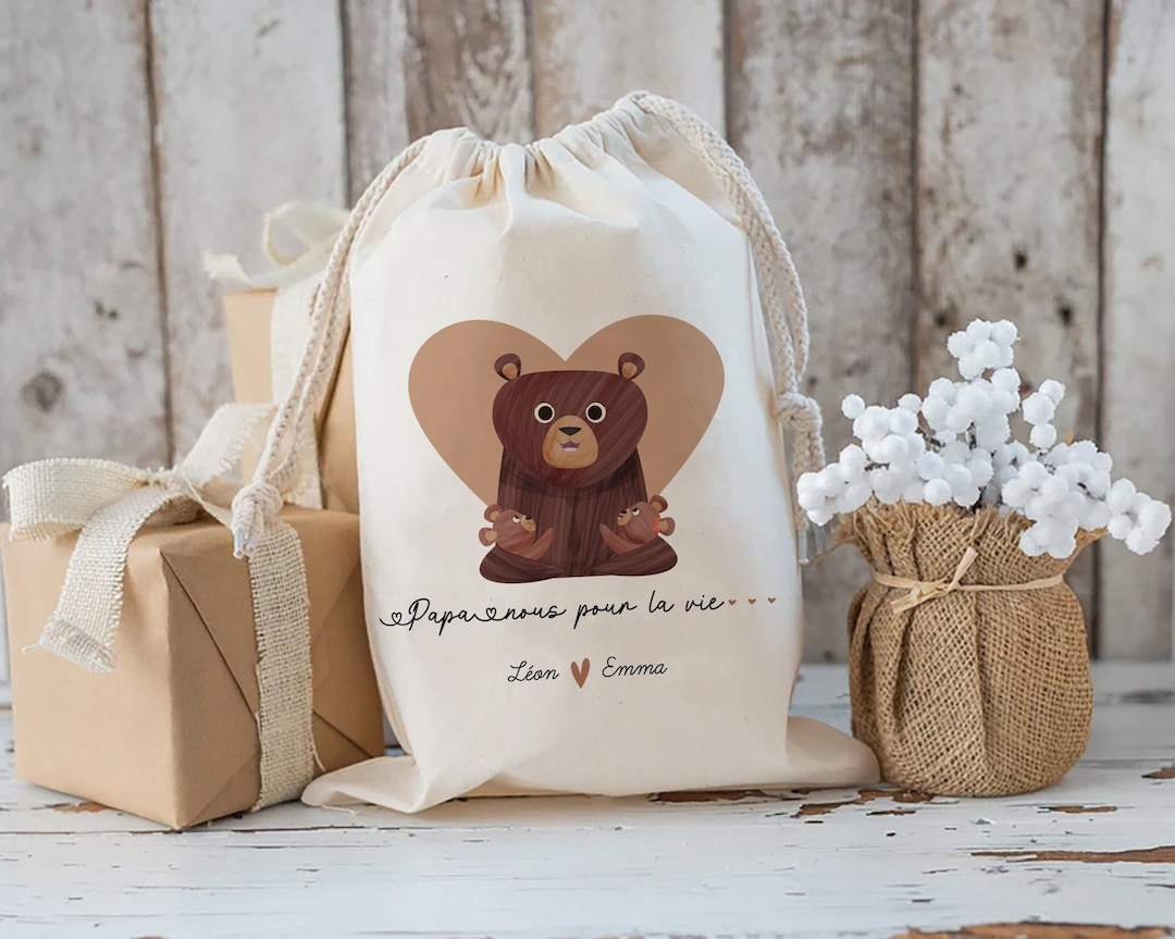 Kit De Survie Futur Papa Pochon Sac Beige Personnalisé Cadeau - Etsy