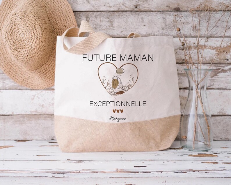 Personalized Tote Bag for Future Mom/pregnancy Announcement/maternity