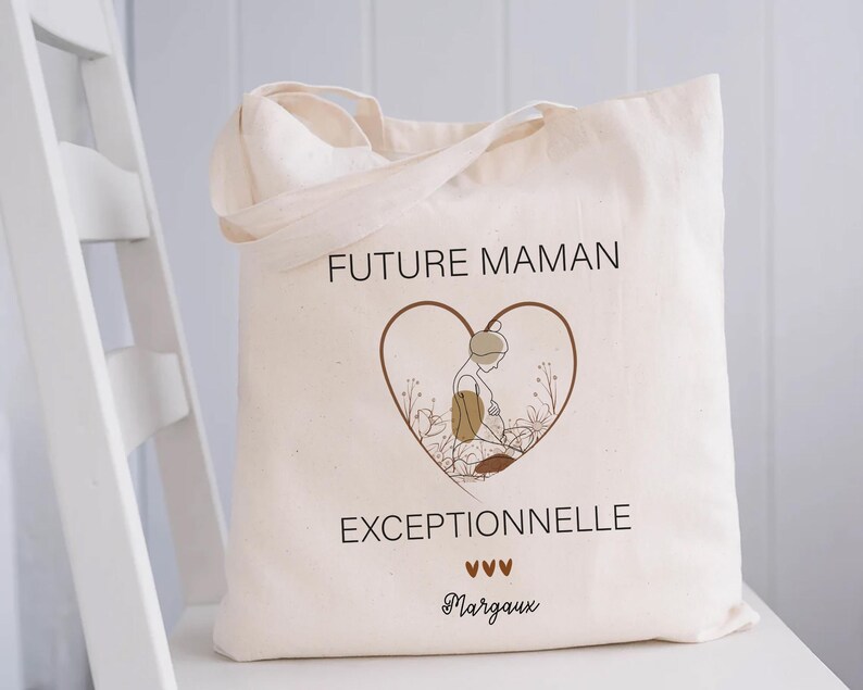 Personalized Tote Bag for Future Mom/pregnancy Announcement/maternity