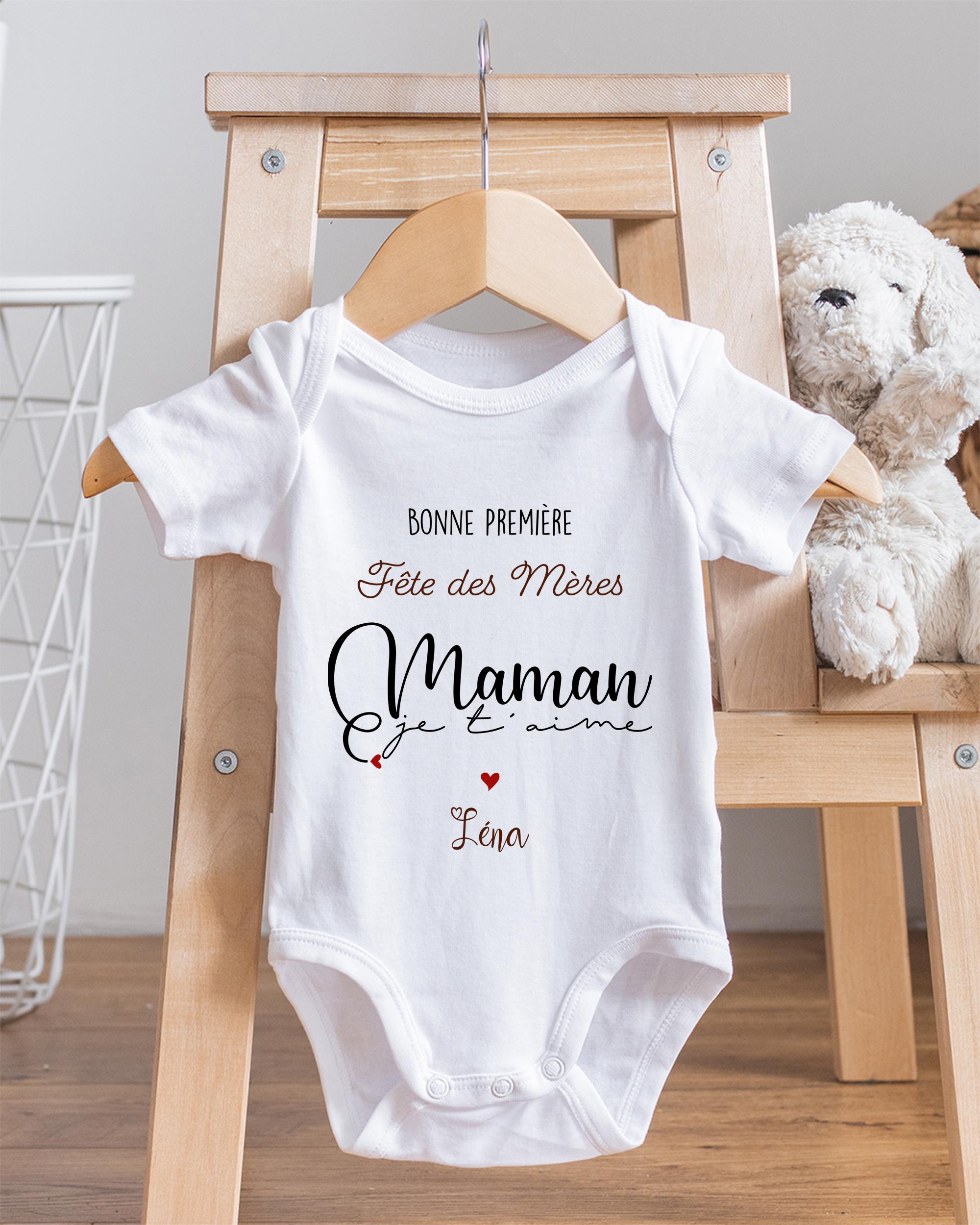 Body Bébé "J'aime Grand-maman" En Coton - Manches Longues - Neuf Avec étiquettes