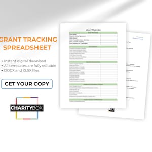 Grant Tracking Spreadsheet