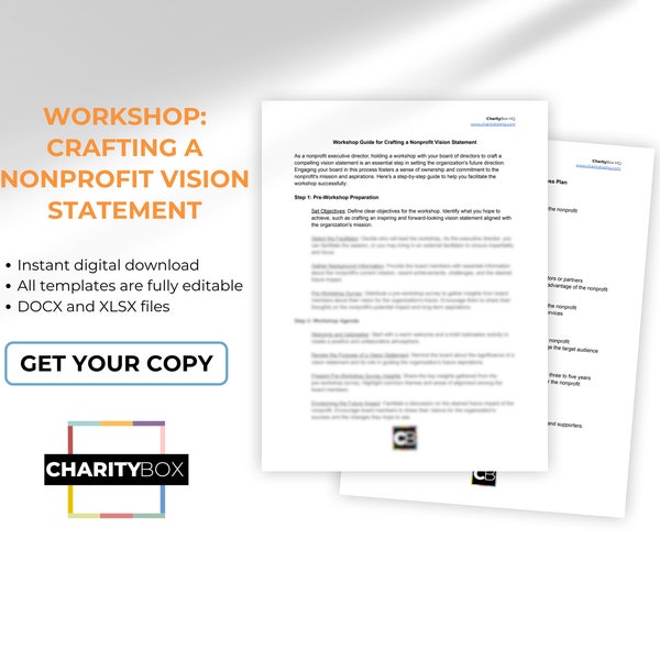 Workshop: Crafting a Nonprofit Vision Statement