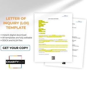 Letter of Inquiry (LOI) Template