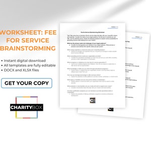 Worksheet: Fee for Service Brainstorming