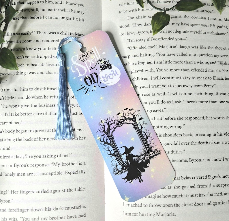 I Put a Spell on You Bookmark Witchy Page Holder Halloween Accessories