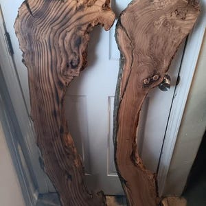 Russian olive wood live edge slabs