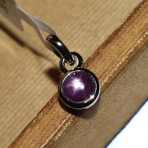Star Ruby Pendant: 925 Sterling Silver Necklace Chakra Healing