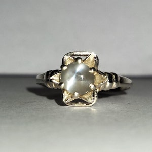 Schöne Sillimanit Katzenauge Ring Graue Farbe Katzenauge Ring 925 Sterling Silber Ring Handgemacht mit Liebe Birthstone Ring Geschenk für Sie