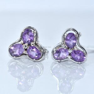 Amethyst Cufflinks, 925 Sterling Silver Cufflinks, Handmade Cufflinks, Art deco Cufflinks, Gift For Him, Party Wear Cufflinks