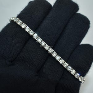 CZ Diamond Tennis Bracelet: 925 Sterling Silver, Minimalist Unisex Jewelry