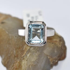 Aquamarine Ring-Aquamarine-Solitaire Ring- Engagement Ring-Aquamarine Birthstone Ring Filigree-925 Sterling Silver Ring,Jewelry, Rings,Gifts