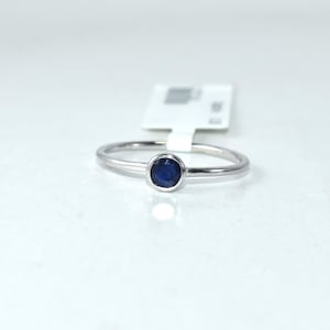 Blue Sapphire Ring | Dainty Minimalist Ring | Natural Sapphire Ring | Ring for Women | Wedding Ring Sapphire Jewelry