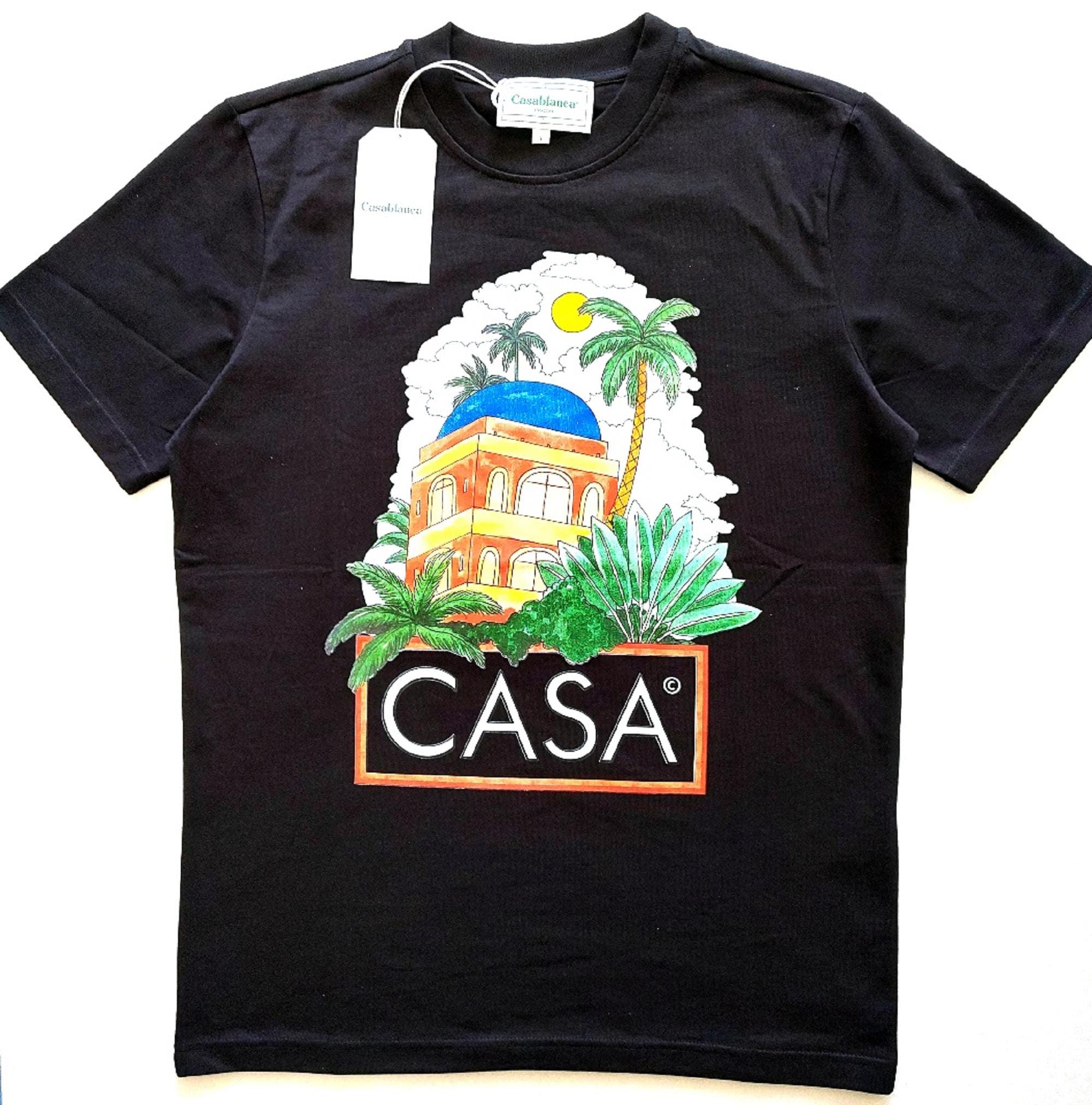 Tシャツ・カットソー Casablanca Casablanca T-shirts and Polos Black Amazon.com: Casablanca Black and White Logo T-Shirt