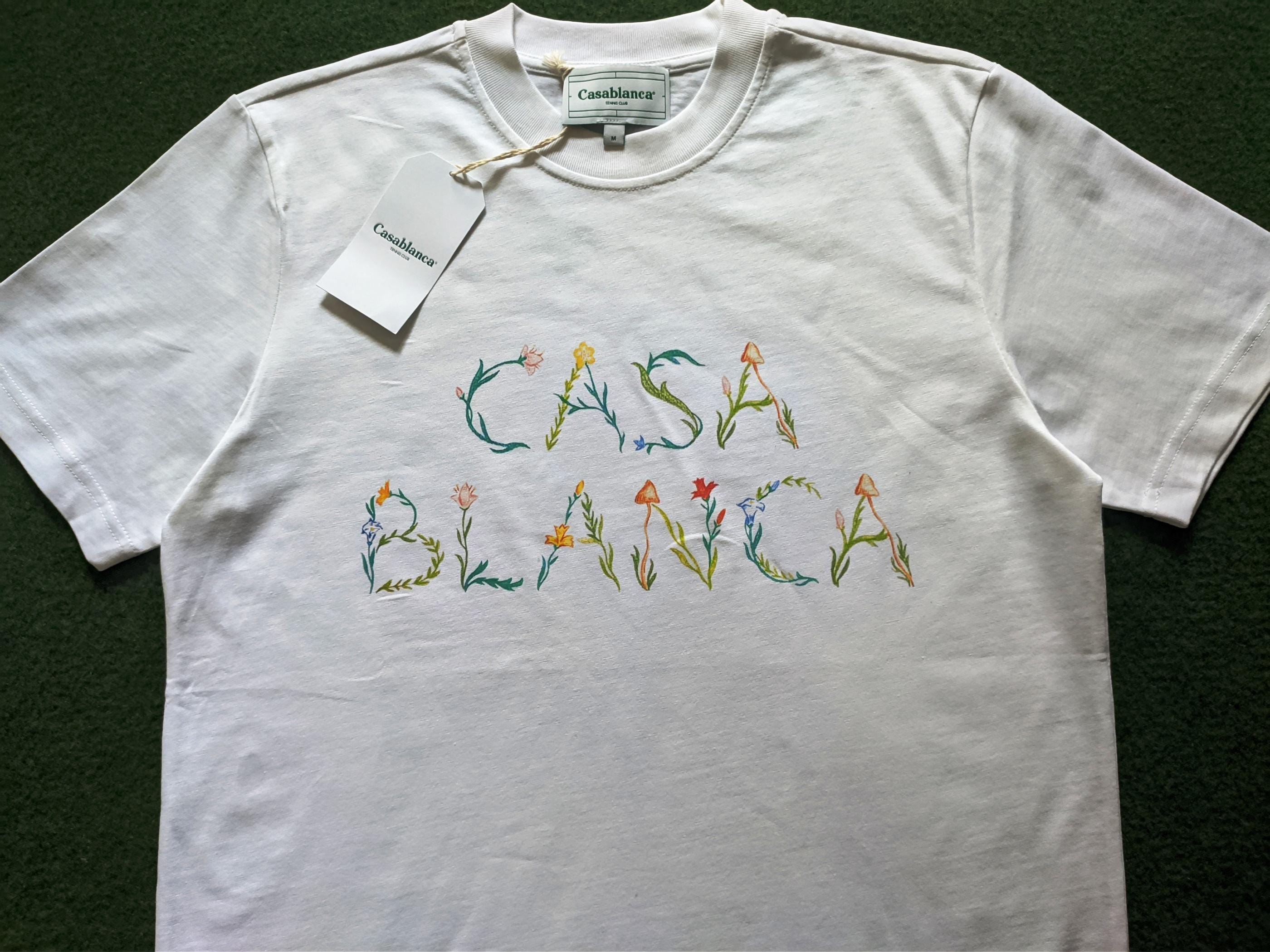 Tシャツ・カットソー Casablanca White cotton t-shirt 27493913_57261825_600.jpg