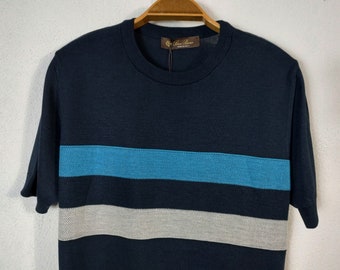 Polo Loro Piana de Punto a Rayas Azul para Hombre en talla M