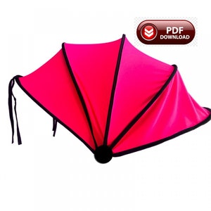 Elasticated Ribbed Sun Shade PDF Instant Download Instructions Manual Universal Fits All Prams Strollers