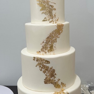 Fake Wedding Cake | Fondant Ruffle Faux Cake | Display Wedding Cake | Bridal Shower Decor | Photo Prop | Dummy Cake | Event Decor