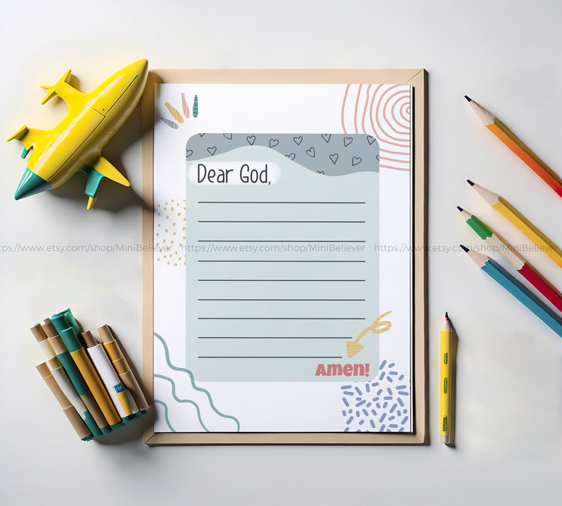 Prayer Journal Printable Pages, Children's Prayer Journal, Sunday ...