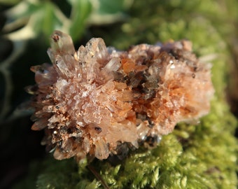 Creedita naranja de alta calidad, México, 30 g, cristal en bruto, piedra natural curativa y espiritual, espécimen mineral coleccionable.