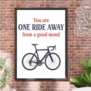 Cycling Printable Art - Bicycle Lovers Gift Downloadable