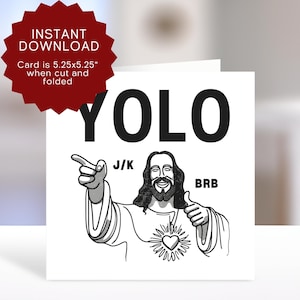 Osterkarte lustig druckbare, christliche Osterkarte zum Herunterladen, lustige Jesus-Karte für Ostern, lustige Osterkarte Mama, Karfreitagkarte.