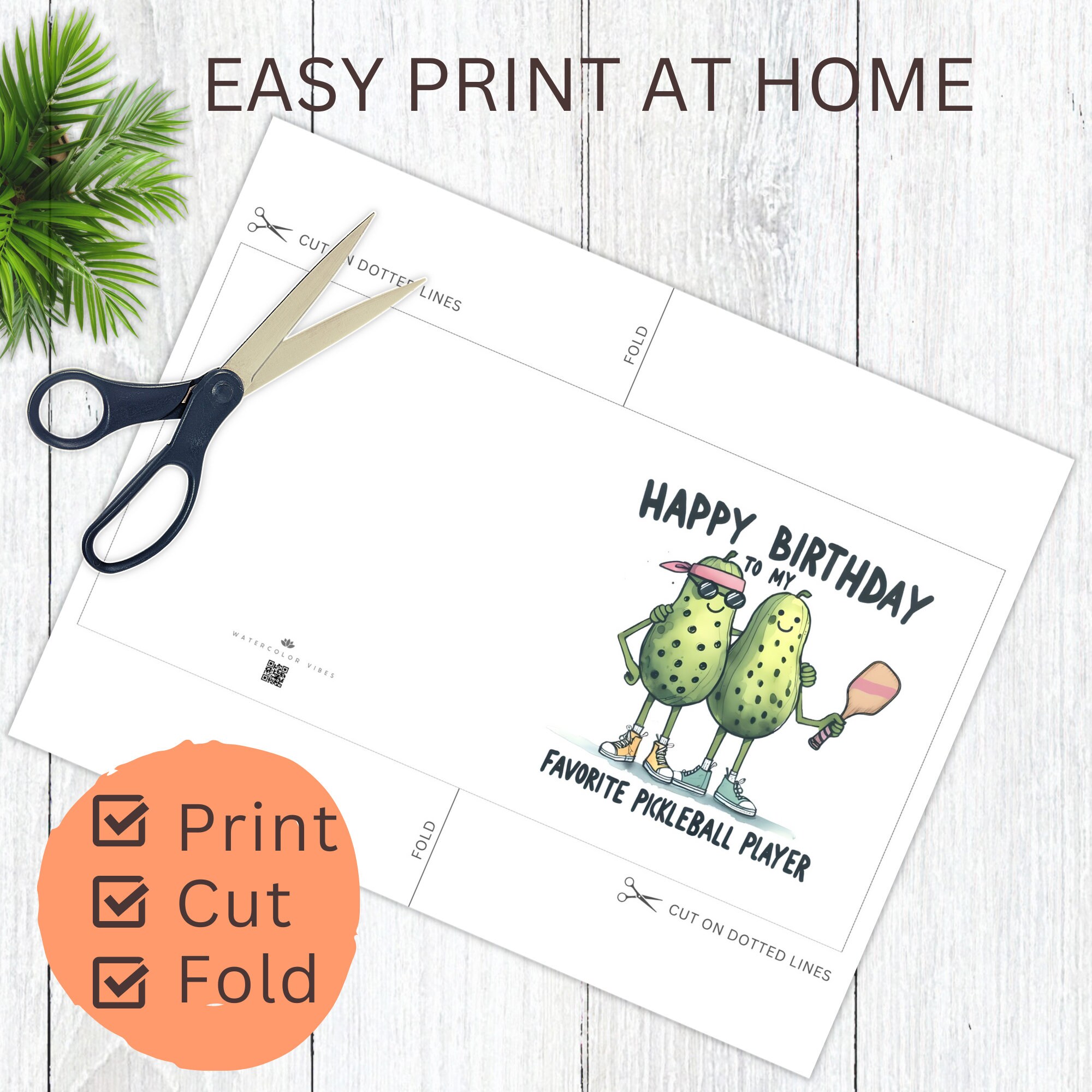 Pickleball Birthday Card Printable, Favorite Pickleball Player Card ...