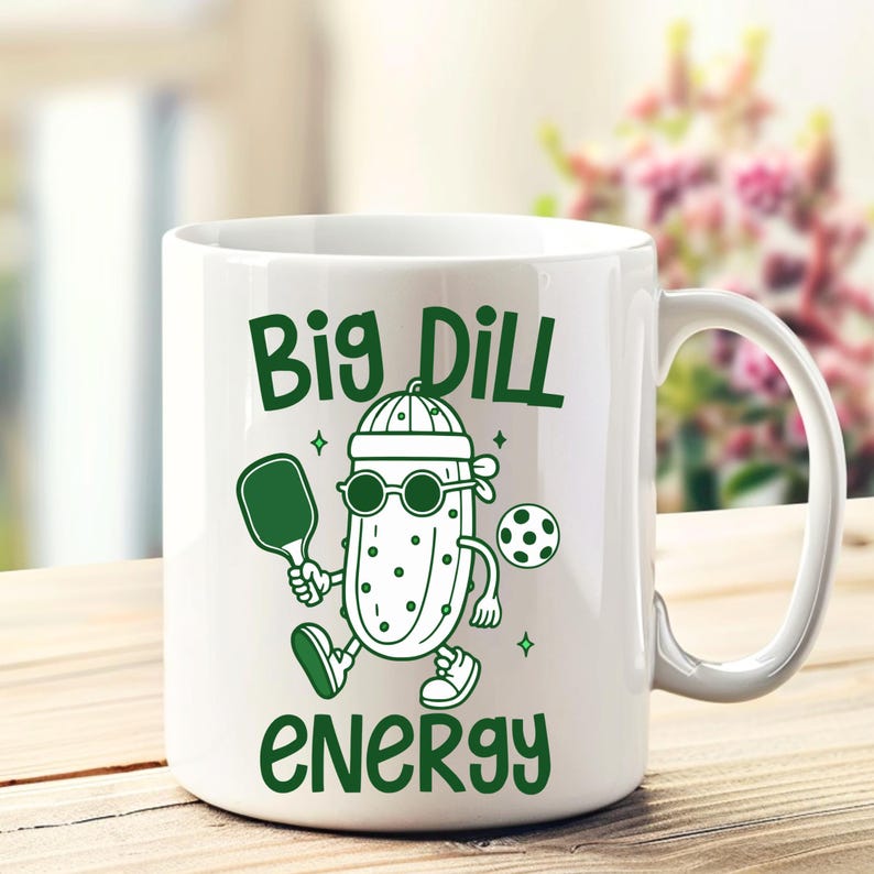 Funny Pickleball PNG: Big Dill Energy Clipart, Pickleball SVG image 5