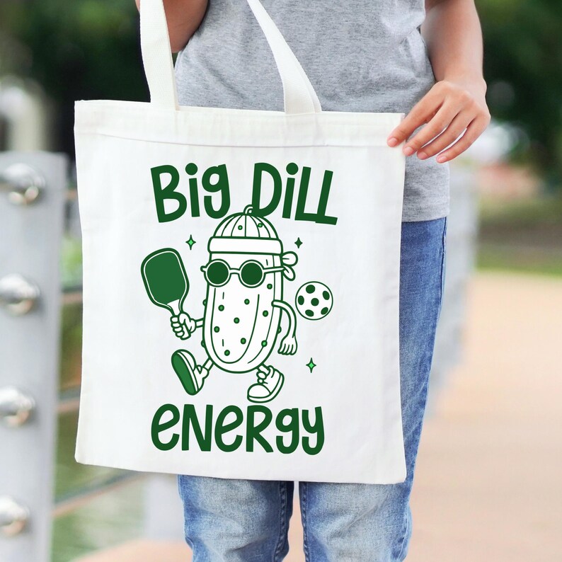 Funny Pickleball PNG: Big Dill Energy Clipart, Pickleball SVG image 6