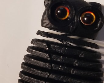 Flexi Owl Fidget Toy - 3D Printed Articulated Owl Sculpture
