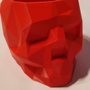 Skull-shaped Planter 3d Printed Geometric Planter Flower Pot Skull Decorative Gothic Home Decor Minimalist Vase Skull Pot For Succulents