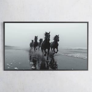 Wild Horses Frame TV 4K | Western TV Art | Samsung Frame TV Art | Southwestern Tv Art | Coastal Cowboy Cowgirl | Digital Download | TV328