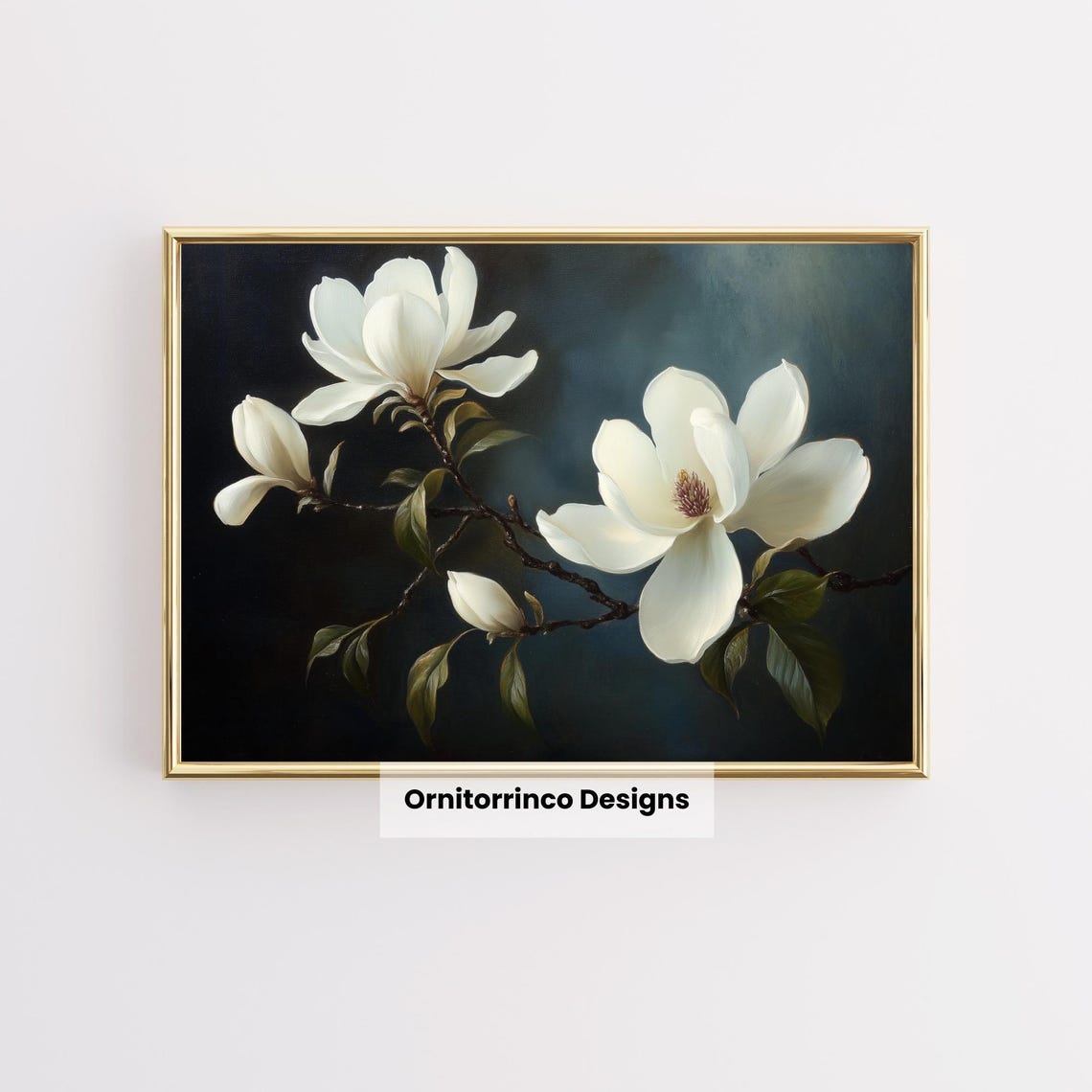 Magnolia Flowers Printable Wall Art Digital Print Farmhouse Decor ...