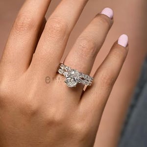 Lab Grown Diamond 5 CT Oval Engagement Ring with Hidden Halo, IGI Certified, Elegant Lab Diamond Ring