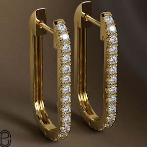 14k Diamond Unique Huggies, Diamond Huggies, Diamond Huggy, Solid Gold Hoops, Natural Sparkly Diamonds, Diamond Pave Earrings, 18k gold