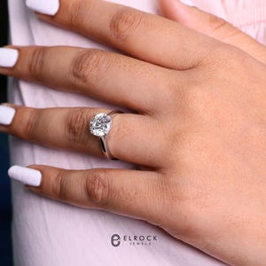 Round Lab Grown Diamond Engagement Ring 1–4 CT IGI Certified 14K 18K Gold Solitaire Investment Ring