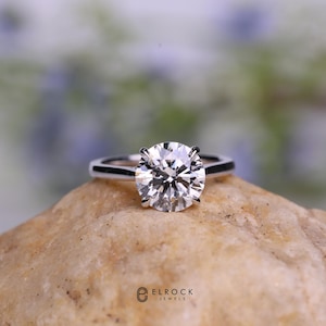 Round Lab Grown Diamond Engagement Ring 1–4 CT IGI Certified 14K 18K Gold Solitaire Investment Ring