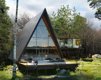 Planos de casas pequeñas modernas: planos de cabañas y carpintería, planos de casas pequeñas