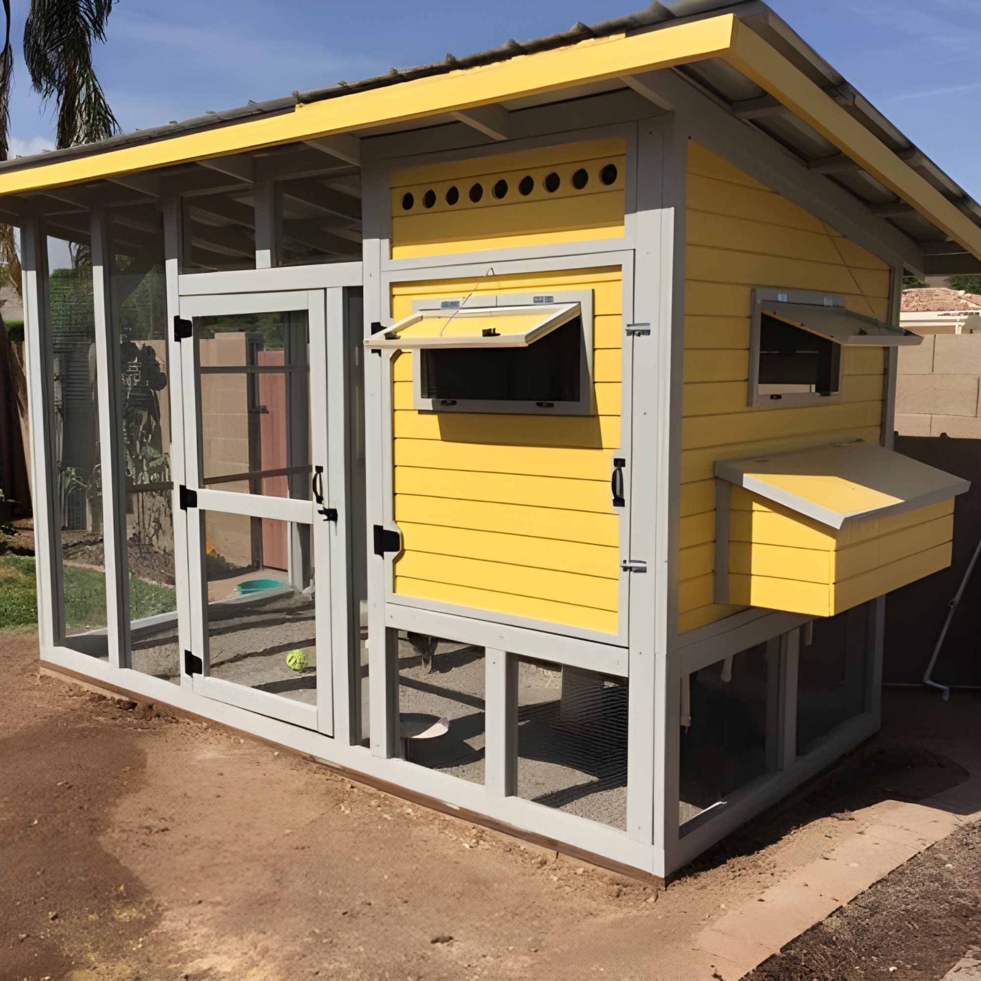 Chicken Coop Plans Sketchup File Material List PDF File Instant Download Etsy