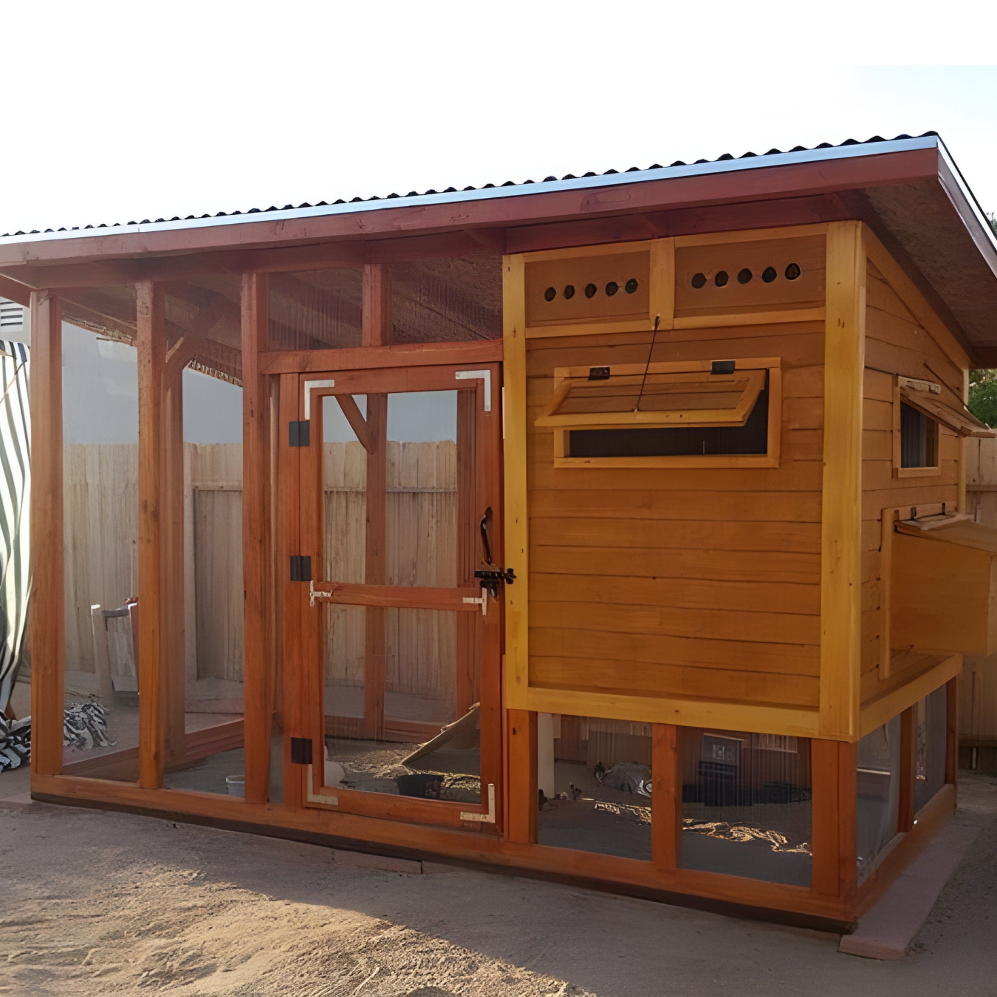 Chicken Coop Plans Sketchup File Material List PDF File Instant Download Etsy