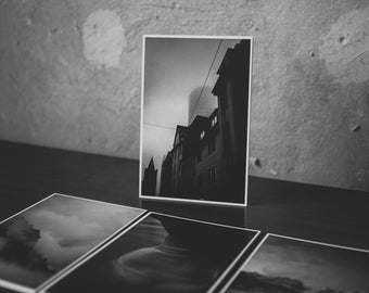 Fine Art Postkarten Set in Schwarz-Weiß 10x15cm "Stadtseele"