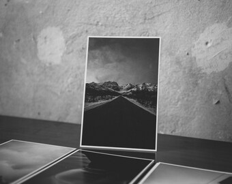 Fine Art Postkarten Set in Schwarz-Weiß 10x15cm "Reiseherz"