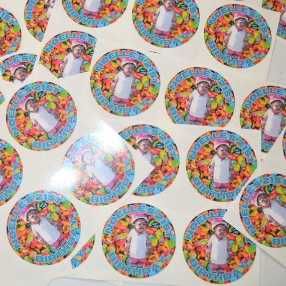 Birthday Stickers - Roll of 50 3 in stickers