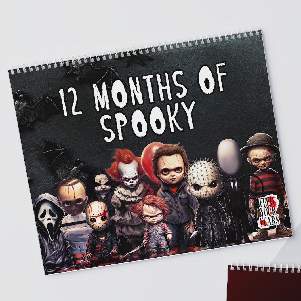 Wall Calendar 2025 Halloween, Spooky Slashers, Horror Movie, Chucky, Ghostface, Jason Voorhees, Pennywise, Michael Myers, Freddie Krueger - Etsy wall-calendar-2025-halloween-spooky-slashers-horror-movie-chucky-ghostface-jason-voorhees-pennywise-michael-myers-freddie-krueger-etsy