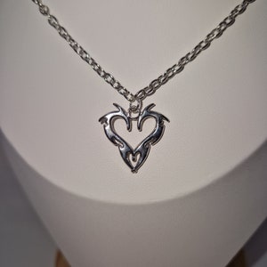 [韓国人気ジュエリー] deep love necklace-silver Rhodium Over Sterling Silver 