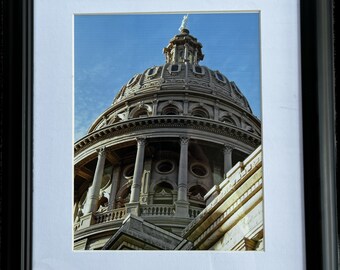 Majestic Austin Texas Capitol Texas State Capitol Building Architectural Photography Austin Office Decor 16x13 Wall Art Handcrafted Photo